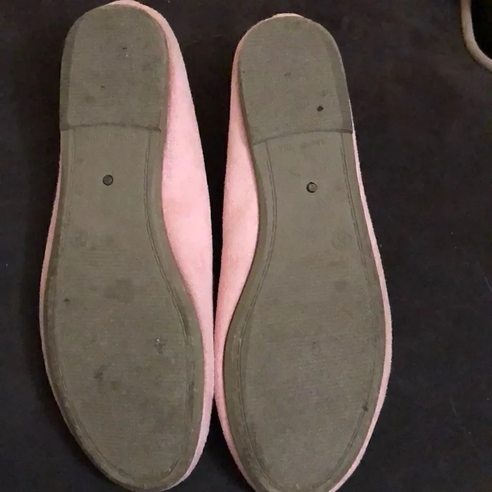 Pink soft loafers